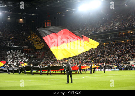 Köln, Deutschland. November 2017. Die deutsche Mannschaft wird vor dem internationalen Fußballspiel zwischen Deutschland und Frankreich am 14. November 2017 in Köln gefeiert. Vermerk: Roland Weihrauch/dpa/Alamy Live News Stockfoto