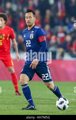 Brügge, Belgien. November 2017. Maya Yoshida (JPN) Fußball/Fußball : Maya Yoshida von Japan während eines internationalen Freundschaftsspiels zwischen Belgien und Japan im Jan Breydel Stadium in Brügge, Belgien . Quelle: AFLO/Alamy Live News Stockfoto