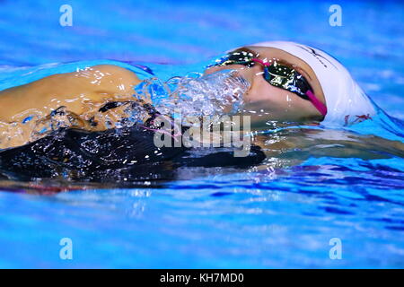 Tatsumi international Swimming Centre, Tokyo, Japan. 14 Nov, 2017. rikako ikee (JPN), 14. November 2017 - Schwimmen: Schwimmen fina Wm Tokio Frauen 50m Brust Finale bei tatsumi International Swimming Centre, Tokyo, Japan. Credit: sho Tamura/LBA/alamy leben Nachrichten Stockfoto