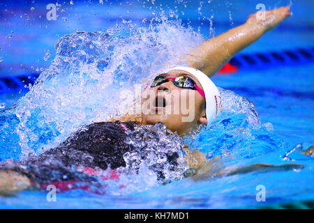 Tatsumi international Swimming Centre, Tokyo, Japan. 14 Nov, 2017. rikako ikee (JPN), 14. November 2017 - Schwimmen: Schwimmen fina Wm Tokio Frauen 50m Brust Finale bei tatsumi International Swimming Centre, Tokyo, Japan. Credit: sho Tamura/LBA/alamy leben Nachrichten Stockfoto