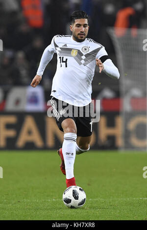 Emre Can (Deutschland). GES./ Fussball/ Freundschaftsspiel: Deutschland - Frankreich, 14.11.2017 Fußball / Fußball: Freundschaftsspiel: Deutschland gegen Frankreich, Köln, 14. November 2017 |Nutzung weltweit Stockfoto