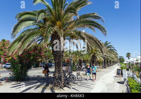 Italien, Marche, San Benedetto del Tronto, der Promenade Stockfoto