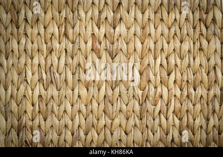 Geflecht aus Holz Reed wicker Textur Hintergrund Stockfoto