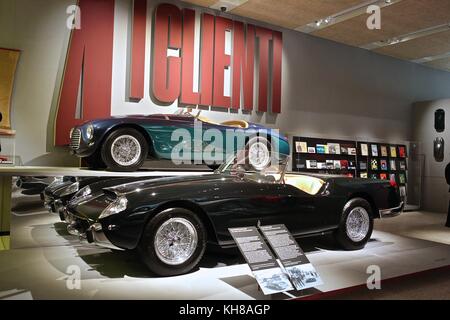 Ferrari unter der Haut Design Museum Stockfoto