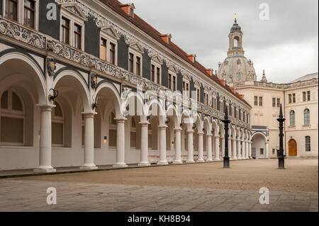 Alten Hof im Zentrum von Dresden Deutschland Stockfoto