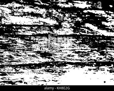 Holz schwarz-weiß Textur Stock Vektor