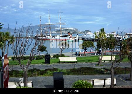 San Francisco Maritime Historic Park und Ghiradelli Square, San Francisco, USA Stockfoto