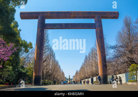 Japan, Tokyo City, Yasukuni Jinja Schrein *** local Caption *** Architektur, Gate, Geschichte, Japan, Jinja, Schrein, Frühling, Tempel, Tokyo City, Torii, t Stockfoto