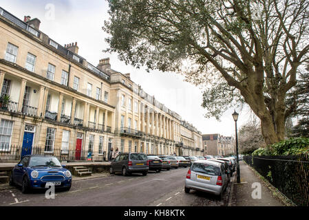 Vyvyan Terrasse in Clifton, Bristol, Großbritannien Stockfoto