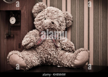 Alte teddy bear Vintage und nett Stockfoto