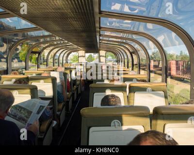 Interne Beförderung der Rocky Mountaineer, Kanada Stockfoto