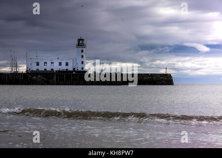Leuchtturm Scarborough, North Yorkshire, England Stockfoto