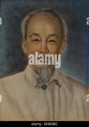 Ho Chi Minh (1890-1969), vietnamesischer nationalistischen Führer, Porträt Stockfoto