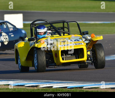 Chris Holland, Lotus Seven S4, 70's Road Sports Championship, HSCC, Season Opener, Samstag, 8. April 2017, Donington Park, Chris McEvoy, Circuit rac Stockfoto