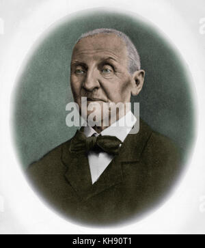 Anton Bruckner, Österreichischer Komponist, 1824-1896. Stockfoto