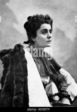 Eleonora Duse in Francesca da Rimini - tragisch Spielen von Gabriele d'Annunzi (1901). Rolle erstellt für die duse. ED: italienische Schauspielerin, 1858 - 1924. GA: Italienische Schriftsteller und Dramatiker, 12. März 1863 - 1. März 1938. Francesca da Rimini oder Francesca da Polenta - ursprünglich Tochter von Guido da Polenta, Herr von Ravenna und Inspiration für Zeichen in Dantes Göttlicher Komödie, 1255 - 1285. Stockfoto