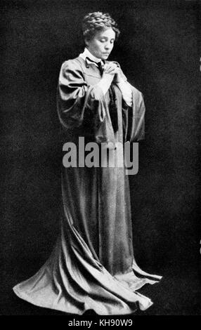 Eleonora Duse als Rebecca West in Rosmersholm - Spielen von Henrik Ibsen (1886). Die italienische Schauspielerin, 1858 - 1924. HI: norwegischer Dramatiker, 20. März 1828 - vom 23. Mai 1906 Stockfoto