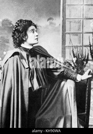 Eleonora Duse als Rebecca West in Rosmersholm - Spielen von Henrik Ibsen (1886). Die italienische Schauspielerin, 1858 - 1924. HI: norwegischer Dramatiker, 20. März 1828 - vom 23. Mai 1906 Stockfoto