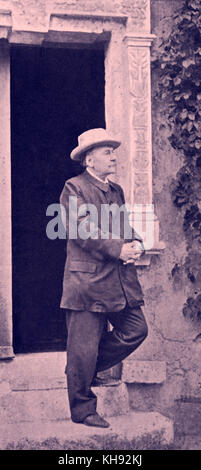 Jules Massenet an seinem Schloss in Egreville. Der französische Komponist, 12. Mai 1842 - 13. August 1912. Stockfoto