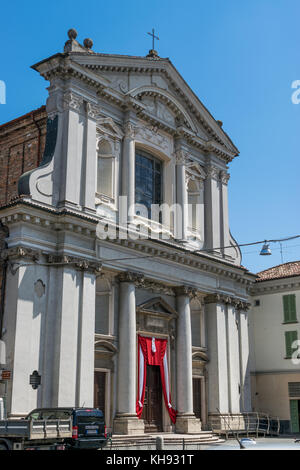 Kirche von St. Benedikt in Piazza Garibaldi crema Italien Stockfoto