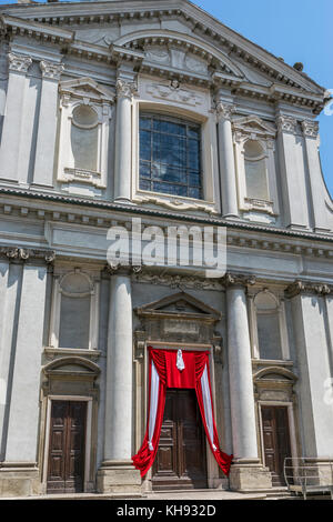 Kirche von St. Benedikt in Piazza Garibaldi crema Italien Stockfoto