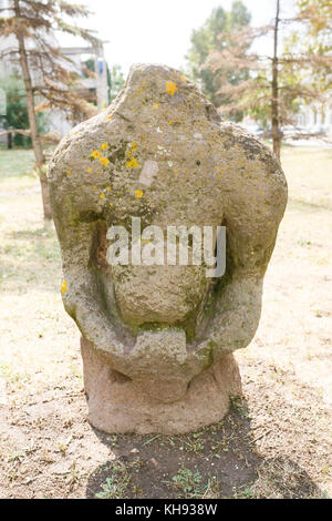 Skythische anthropomorphen Steinskulpturen in Berdyansk, Ukraine Stockfoto