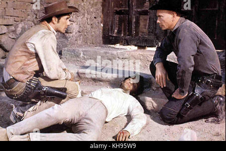 Die glorreichen Sieben aka. Die glorreichen Sieben, USA 1960 Regie: John Sturges Darsteller: Yul Brynner, Steve McQueen, Charles Bronson Stockfoto