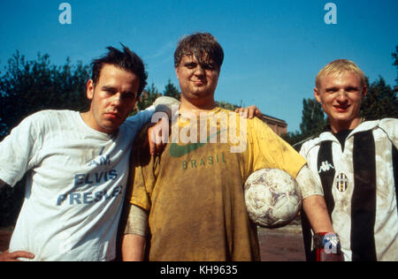 Absolute Giganten, Deutschland 1999, Regie: Sebastian Schipper, Darsteller: (v. l.) Frank Gierung, Antoine Monot jr., Florian Lukas. Stockfoto