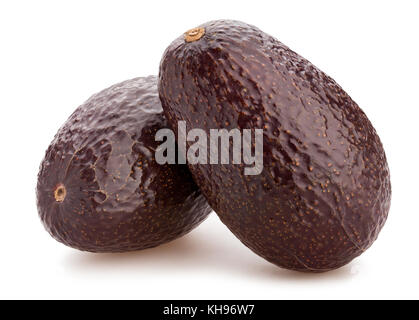 Hass avocado Pfad isoliert Stockfoto