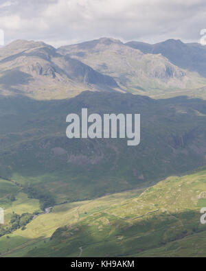 Hard Knott Roman Fort, Hard Knott Pass Lake District in Großbritannien Stockfoto