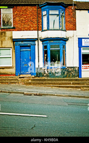 Heruntergekommen Haus, Ferryhill, County Durham Stockfoto