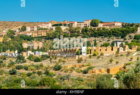 Katholischen Friedhof in Agrigento, Sizilien, Italien Stockfoto