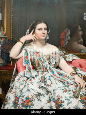 Dominique Ingres - Madame Moitessier (1856) Stockfoto