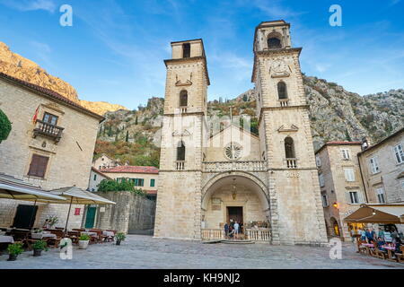Altstadt von Kotor, St Taifun Kathedrale, Montenegro Stockfoto
