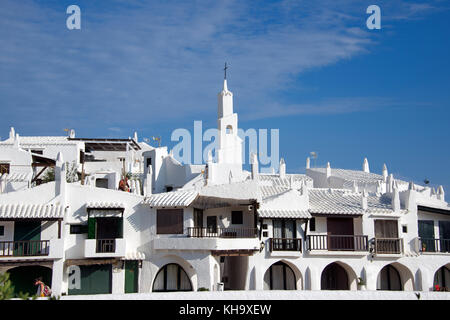 Binibeca Vell Dorf Menorca Spanien Stockfoto