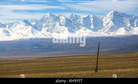 Panorama der Berg nördlich - chuya Grat der Republik Altai, Russland. Stockfoto