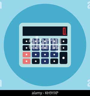 Symbol Rechner Rechnungswesen Gerät web-Taste Stock Vektor
