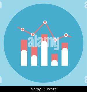 Chart bar Schaltplan Vertriebsdaten Stock Vektor