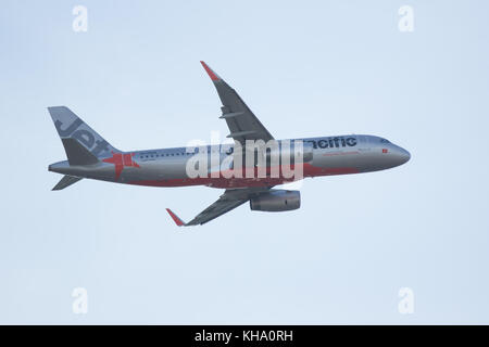 Chiang Mai, Thailand - 10. November 2017: VN-a568 von jetstar Pacific Airlines. von chiangmai Flughafen Dong Hoi An, Vietnam. Stockfoto