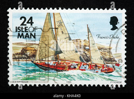 Insel Man Briefmarke Stockfoto