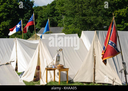 Amerikanischer Bürgerkrieg reenactment Stockfoto