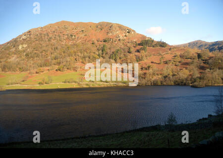 Nab Narbe eine östliche Wainwright fiel oben rydal Wasser im Nationalpark Lake District, Cumbria, UK. Stockfoto