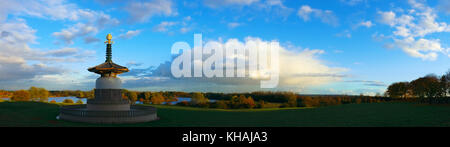 Frieden Pagode in Willen Park, Milton Keynes, Buckinghamshire, England Stockfoto