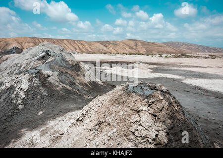 Gobustan Schlammvulkane, Aserbaidschan. Stockfoto