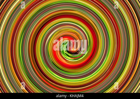 Tropische Farben Spirale digital art für Ihre eigene Fantasie. 'Unendlichkeit' Stockfoto