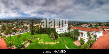 Santa Barbara, califoania-Court House Gebäude Stockfoto