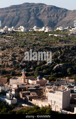 Seeq Dorf, grüne Berge, Oman. Stockfoto