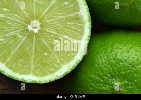 Frische Kalk Makro Stockfoto