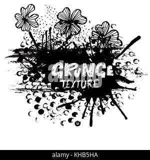 Runden Punkte Stempel Rahmen mit leeren Raum für Ihren Text. kreis Form. grunge Textur Stock Vektor