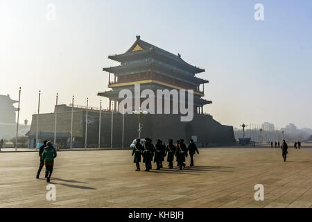 November 2017 – Beijin, Beijin, China – Peking, CHINA-2017:(NUR FÜR REDAKTIONELLE VERWENDUNG. CHINA OUT) ..der Tian'anmen-Platz befindet sich im Zentrum von Peking, China. (Kreditbild: © SIPA Asia via ZUMA Wire) Stockfoto